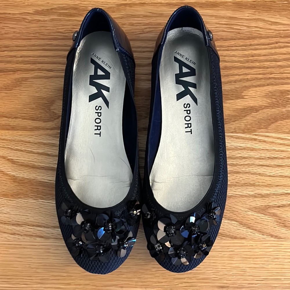 Anne Klein Dressy ballet flats. Navy blue. Womens 6.5M